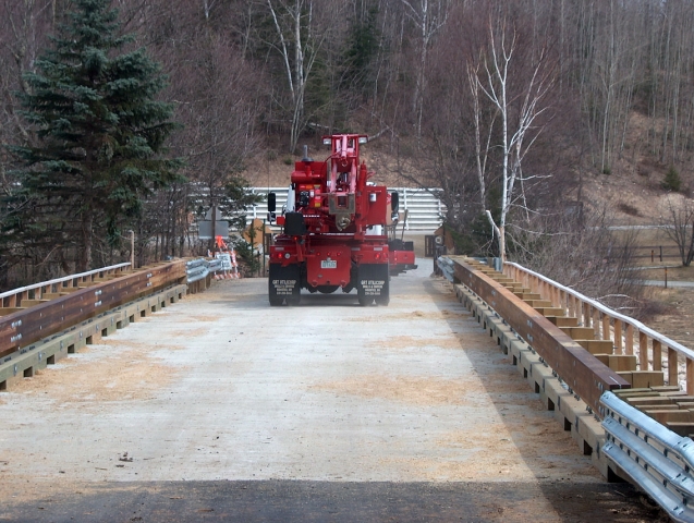 Bridge Crew, Glu-Lam Timber Bridge, Campground Rd, Wilmot